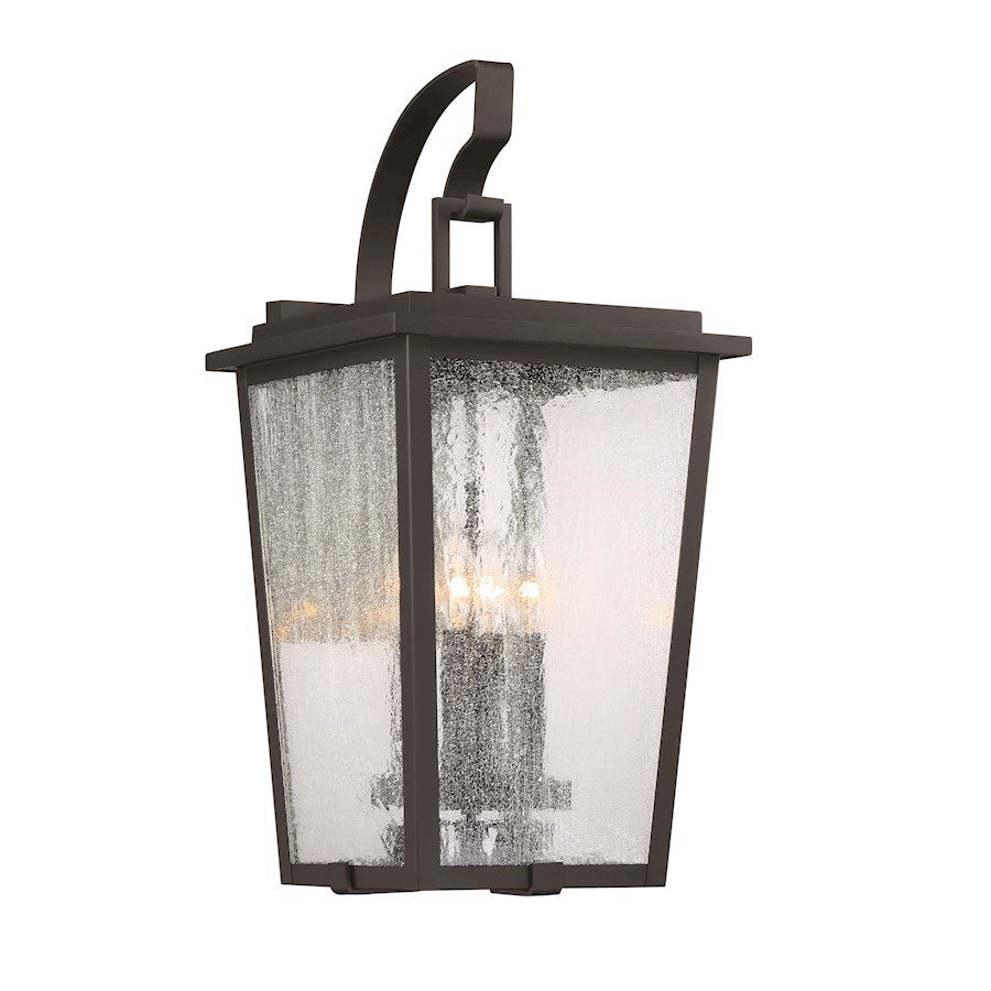 OPEN BOX ITEM: Minka Lavery Cantebury 4Lt 23" Outdoor Wall, Coal/GD - 72753-66G