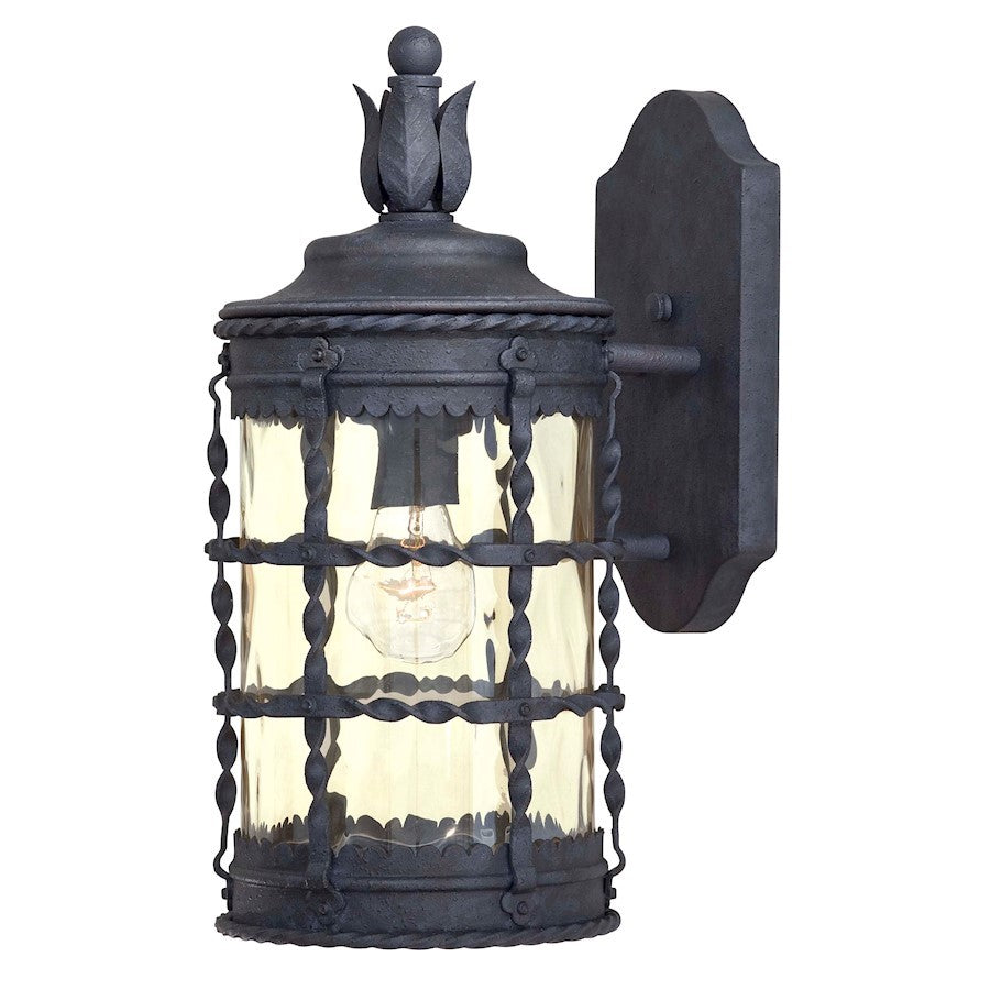 OPEN BOX ITEM: Minka Lavery Mallorca 1 Light Wall Mount, Spanish Iron - 8880-A39