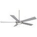 OPEN BOX ITEM: Minka Aire Sabot Ceiling Fan, Brushed Nickel - MIF745-BN