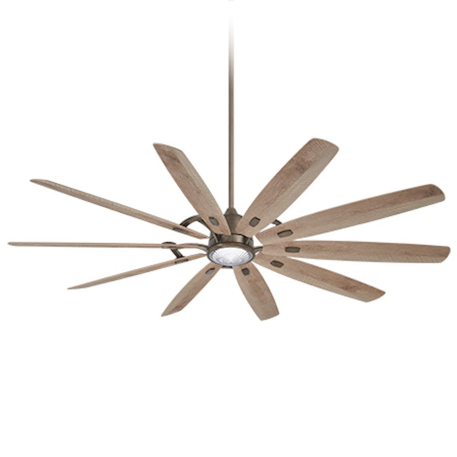 OPEN BOX ITEM: Minka Aire Barn H2O LED 84" Ceiling Fan, Bronze/Rib - MIF865L-HBZ