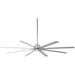 OPEN BOX ITEM: Minka Aire Xtreme H2O 84" Outdoor Ceiling Fan, BNW - F896-84-BNW