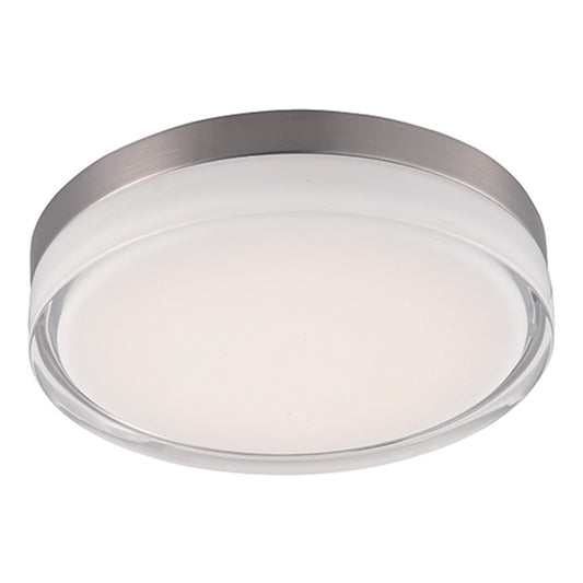 OPEN BOX ITEM: Maxim Illuminaire LED Flush Mount, Satin Nickel - 87634CLWTSN