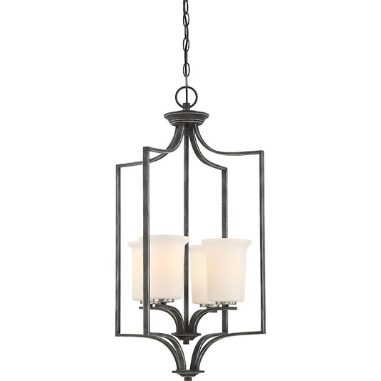 OPEN BOX ITEM: Nuvo Lighting Chester 4 Light Foyer in Iron Black - 60-6376