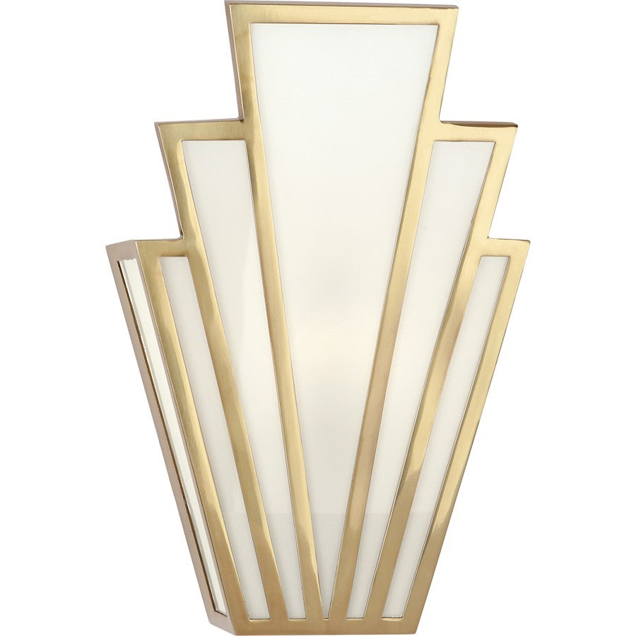 OPEN BOX ITEM: Robert Abbey Empire 1 Light Wall Sconce, Modern Brass