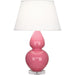 OPEN BOX ITEM: Robert Abbey Double Gourd Table Lamp, Pink/Lucite, Pearl - A609X