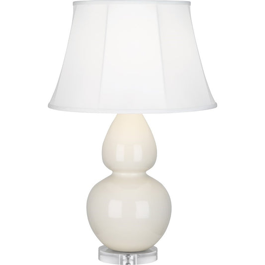 OPEN BOX ITEM: Robert Abbey Double Gourd 1-Lt Table Lamp, Bone/Lucite- ROA756