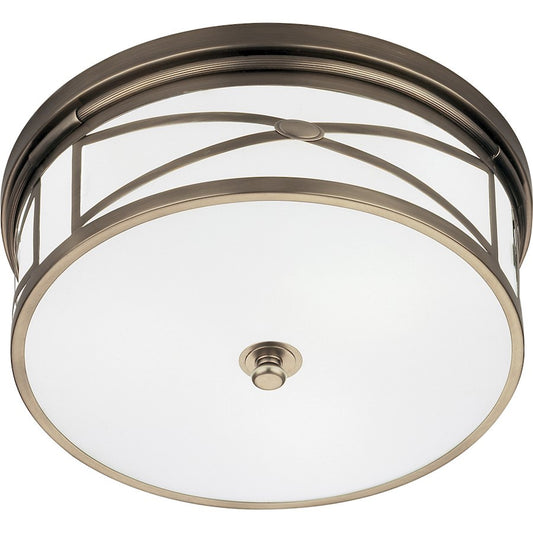 OPEN BOX ITEM: Robert Abbey Chase 3 Light Flush Mount, DA Nickel - ROD1985