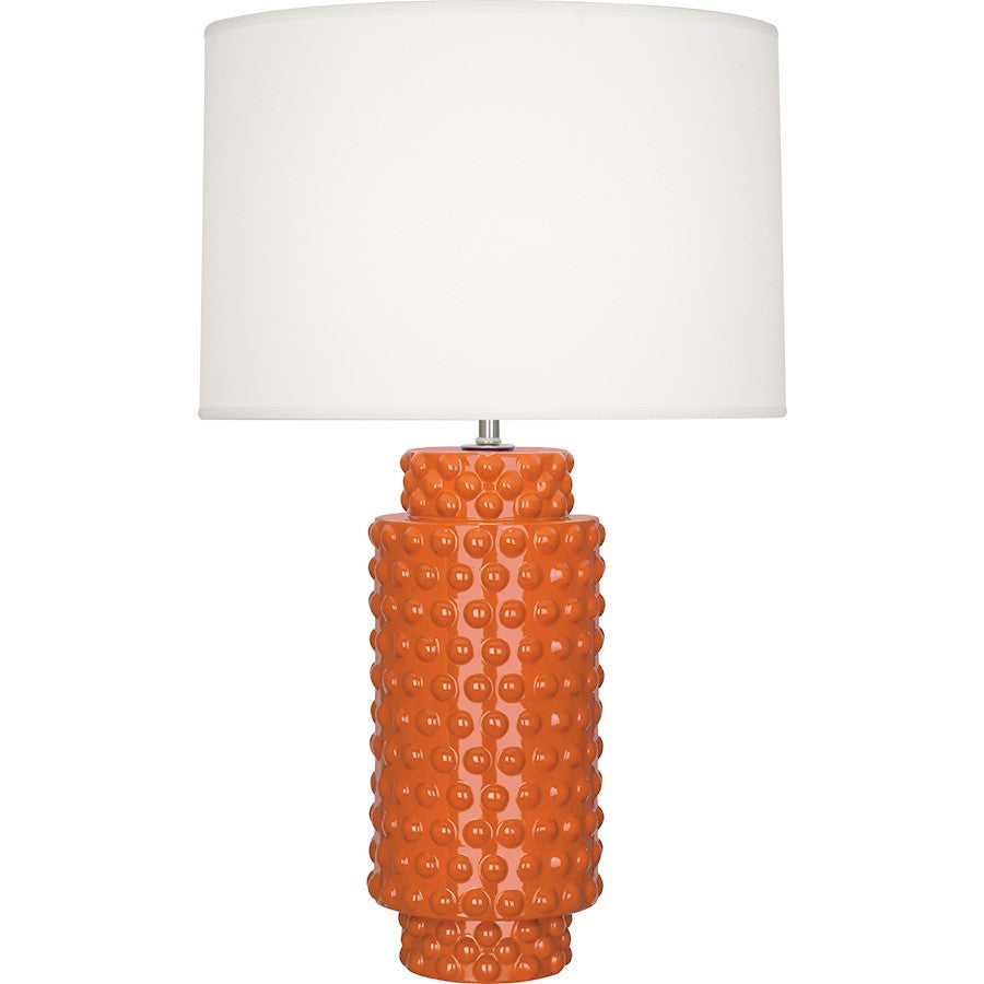 OPEN BOX ITEM: Robert Abbey Dolly 1 Light Table Lamp, Pumpkin Ceramic - ROPM800