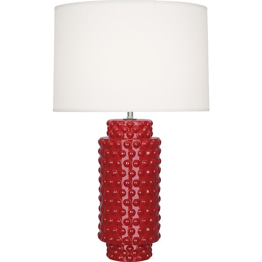 OPEN BOX ITEM: Robert Abbey Dolly 1 Light Table Lamp, Ruby Red - RORR800