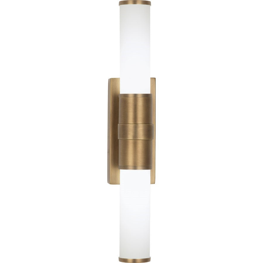 OPEN BOX ITEM: Robert Abbey Roderick 2 Light Wall Sconce, Warm Brass - W1350