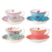 Royal Albert Candy Teacups & Saucers, Set of 4 - 40002539
