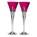 OPEN BOX ITEM: Waterford Lismore Pops Hot Pink Toasting Flute, Pair - 40019535