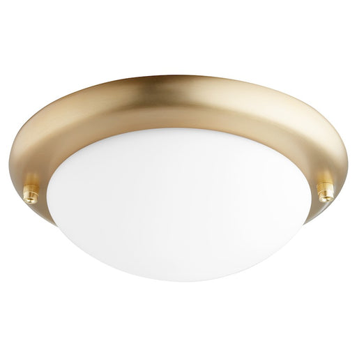 Quorum Dome LED Light Kit, Aged Brass/Satin Opal 1141-9180