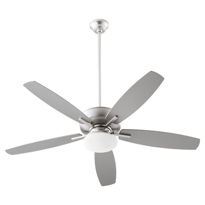 Quorum Breeze Patio Plus 52" Outdoor Fan, Satin Nickel - 17052-165