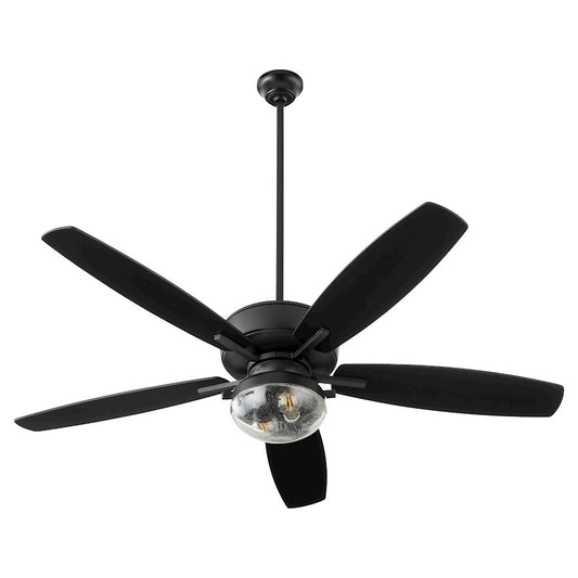 Quorum Breeze 52" Ceiling Fan, Matte Black 170525-59