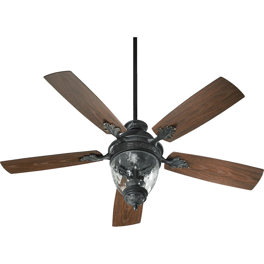 Quorum Georgia 3 Light Ceiling Fan, Old World