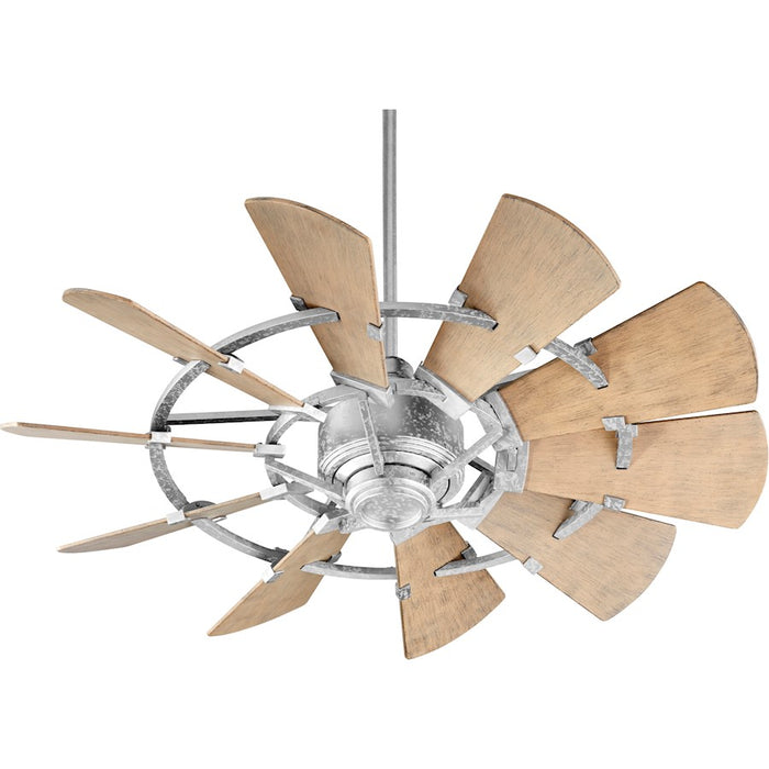 Quorum Windmill Damp Rated Fan, Oiled Bronze