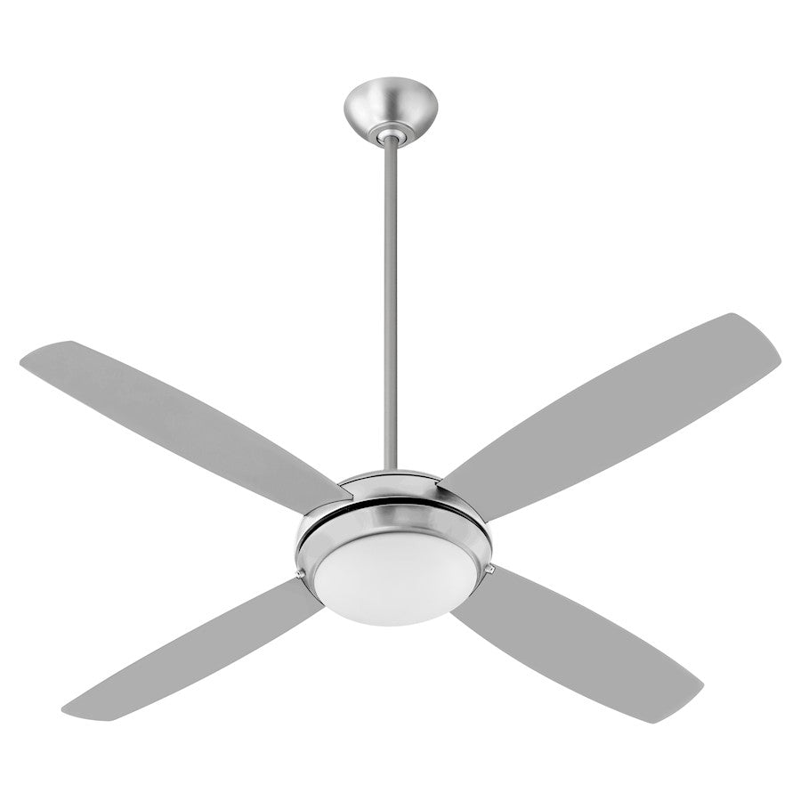 Quorum Expo 52" 4 Blade LED Fan, Satin Nickel - 20524-65