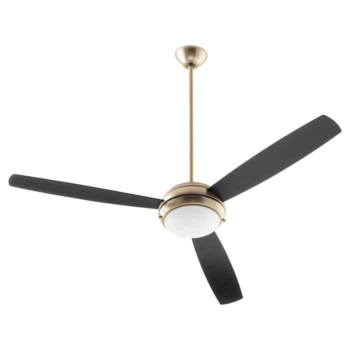 Quorum Expo 60" 3 Blade LED Fan, Aged Brass - 20603-80