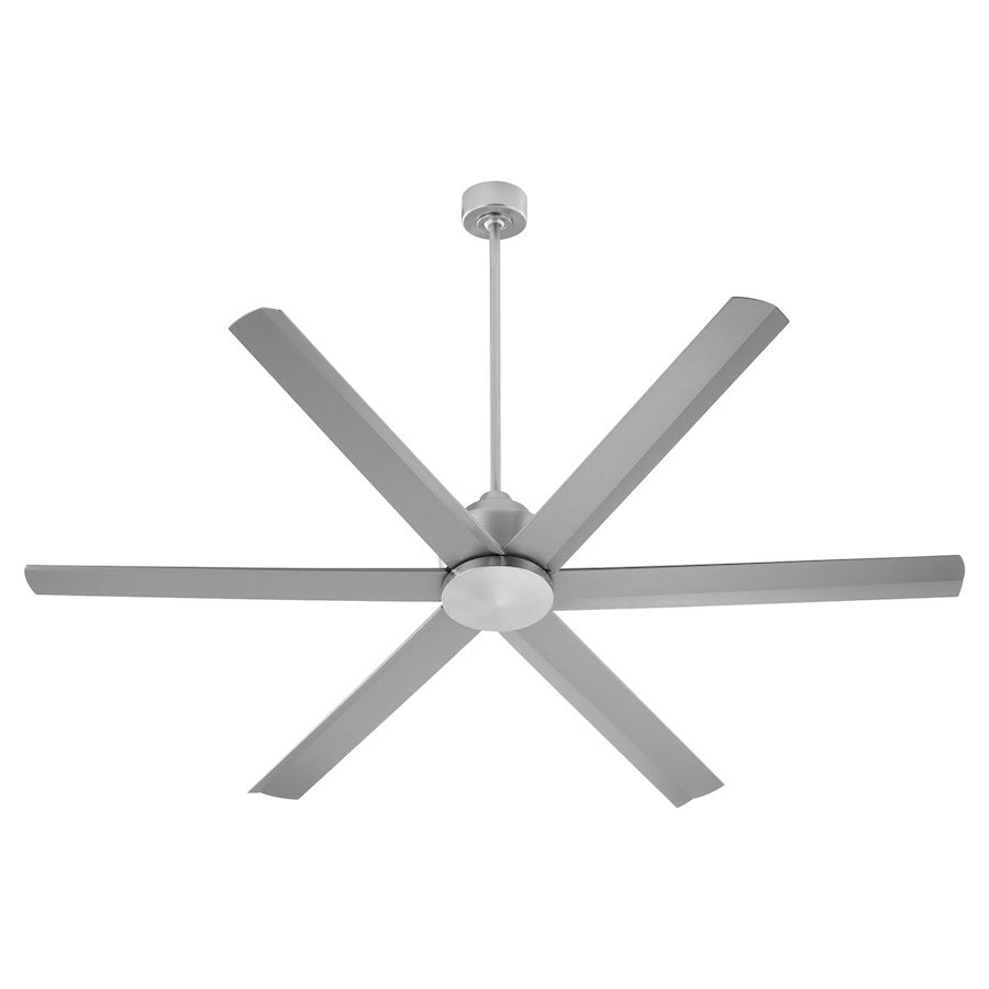 Quorum Titus 65" 6 Blade Fan, Satin Nickel - 20656-65