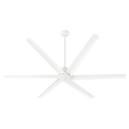 Quorum Titus 80" 6 Blade Ceiling Fan, Studio White - 20806-8