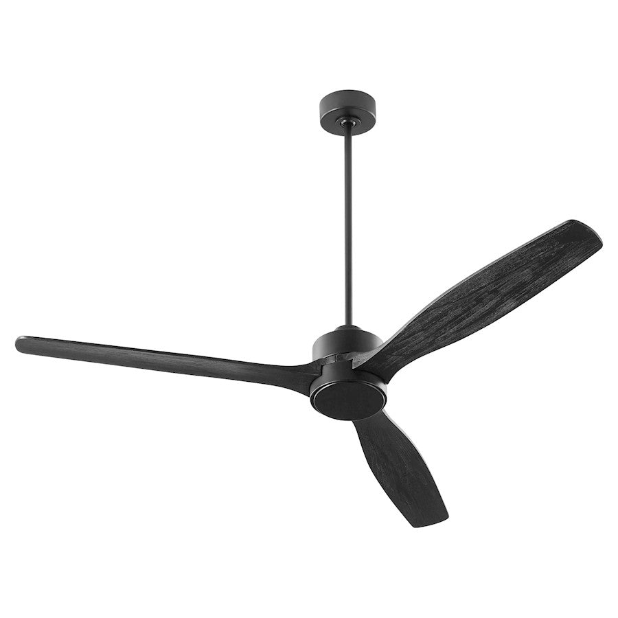 Quorum Reni 65" 3 Blade Ceiling Fan, Matte Black - 21653-59