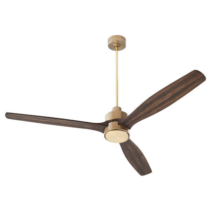 Quorum Reni 65" 3 Blade Ceiling Fan, Aged Brass - 21653-80