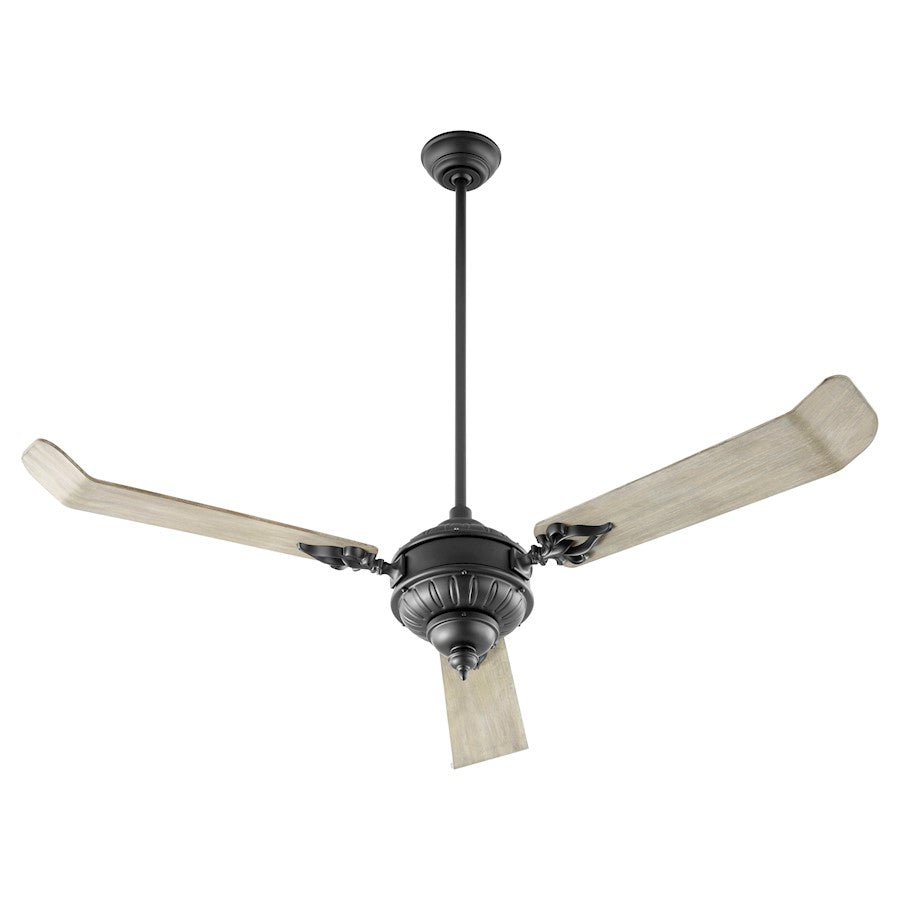 Quorum Brewster 60" 3 Blades Ceiling Fan, Noir - 27603-69