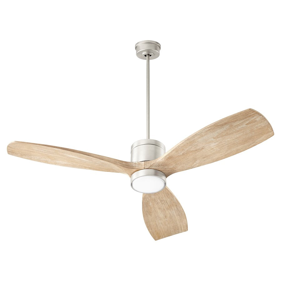 Quorum Lurus Ceiling Fan, Satin Nickel - 30643-65