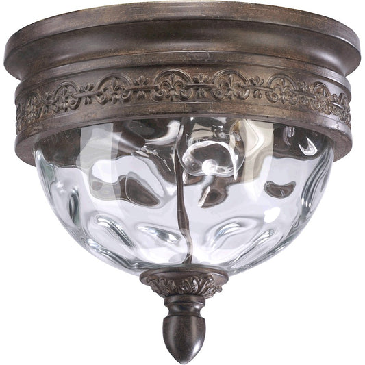 Quorum Georgia 2 Light Flush Mount, Etruscan Sienna