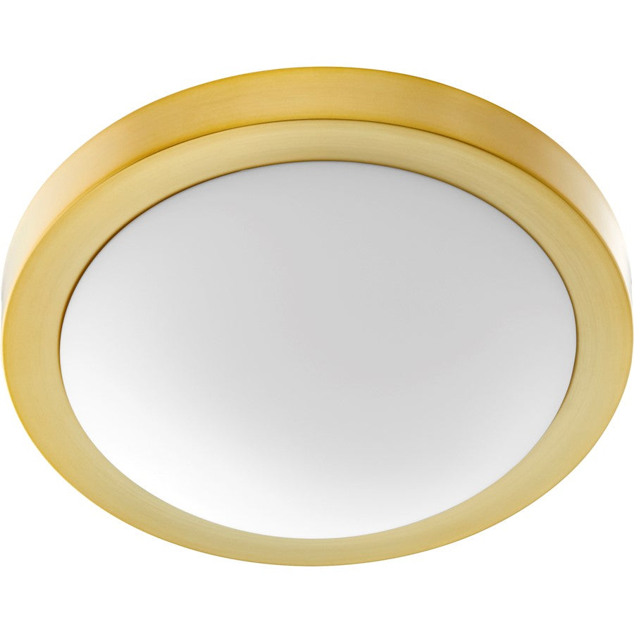 Quorum Contempo 2 Light Flush Mount, 13"