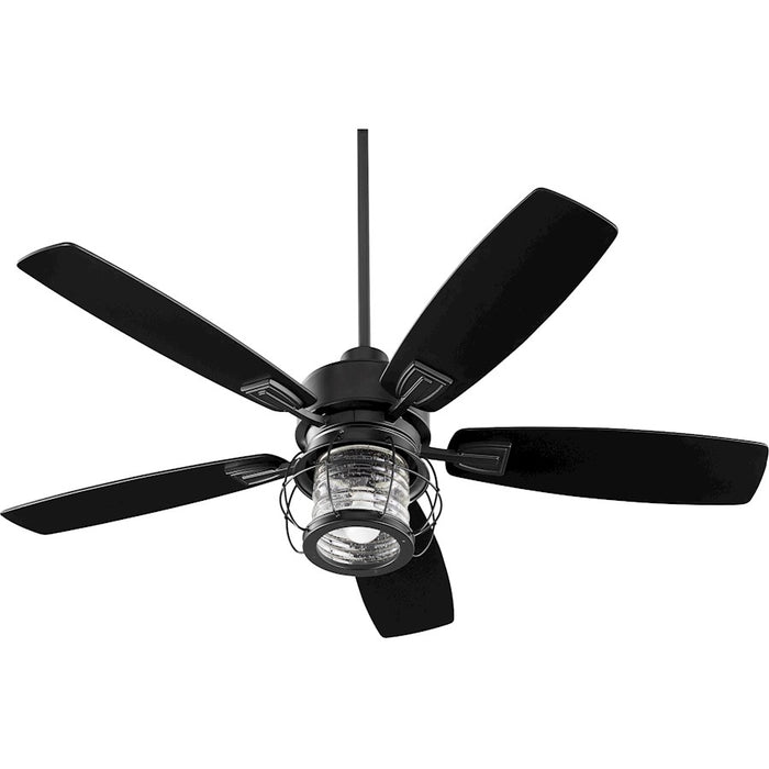 Quorum Galveston 1 Light Fan, Noir