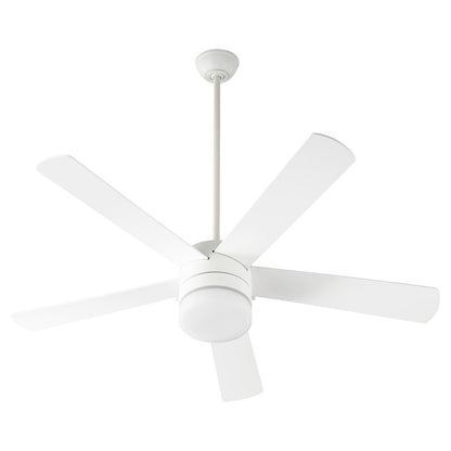 Quorum Maxwell 2 Light 52" Ceiling Fan, Studio White - 37525-8