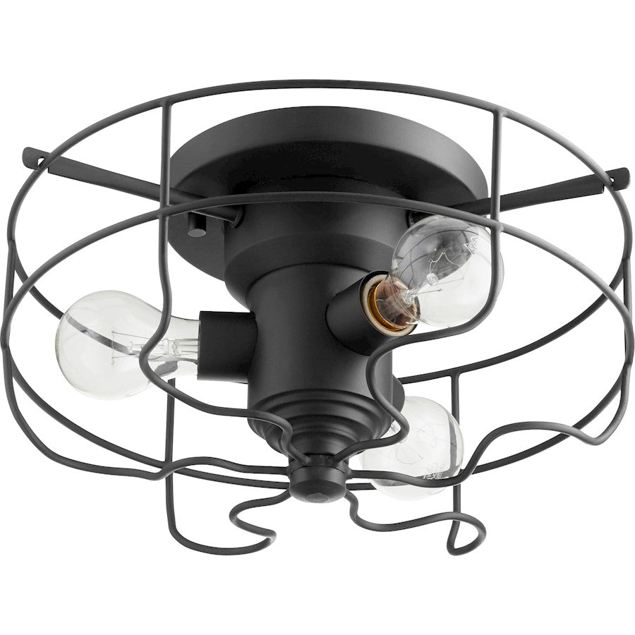 Quorum Vintage Ceiling Mount, Noir