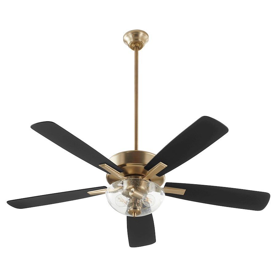 Quorum Ovation Ceiling Fan, Aged Brass - 4525-2280