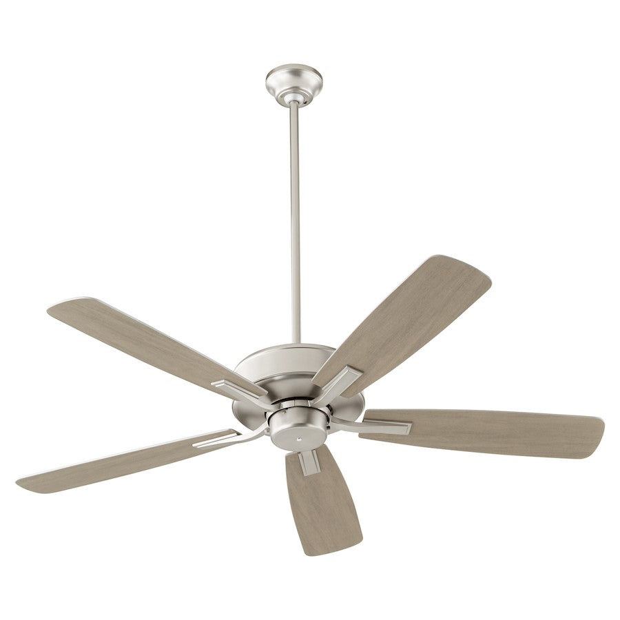 Quorum Ovation 52" 5 Blade Ceiling Fan, Satin Nickel 4525-65