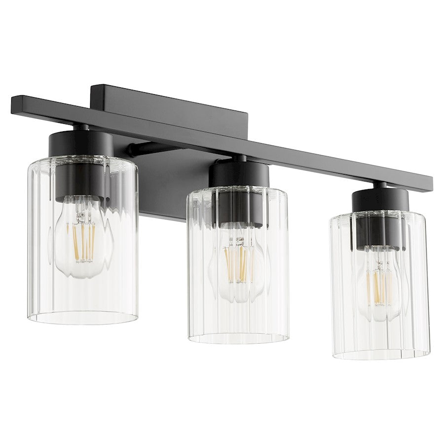 Quorum Ladin 3 Light Vanity, Noir/Clear 501-3-69