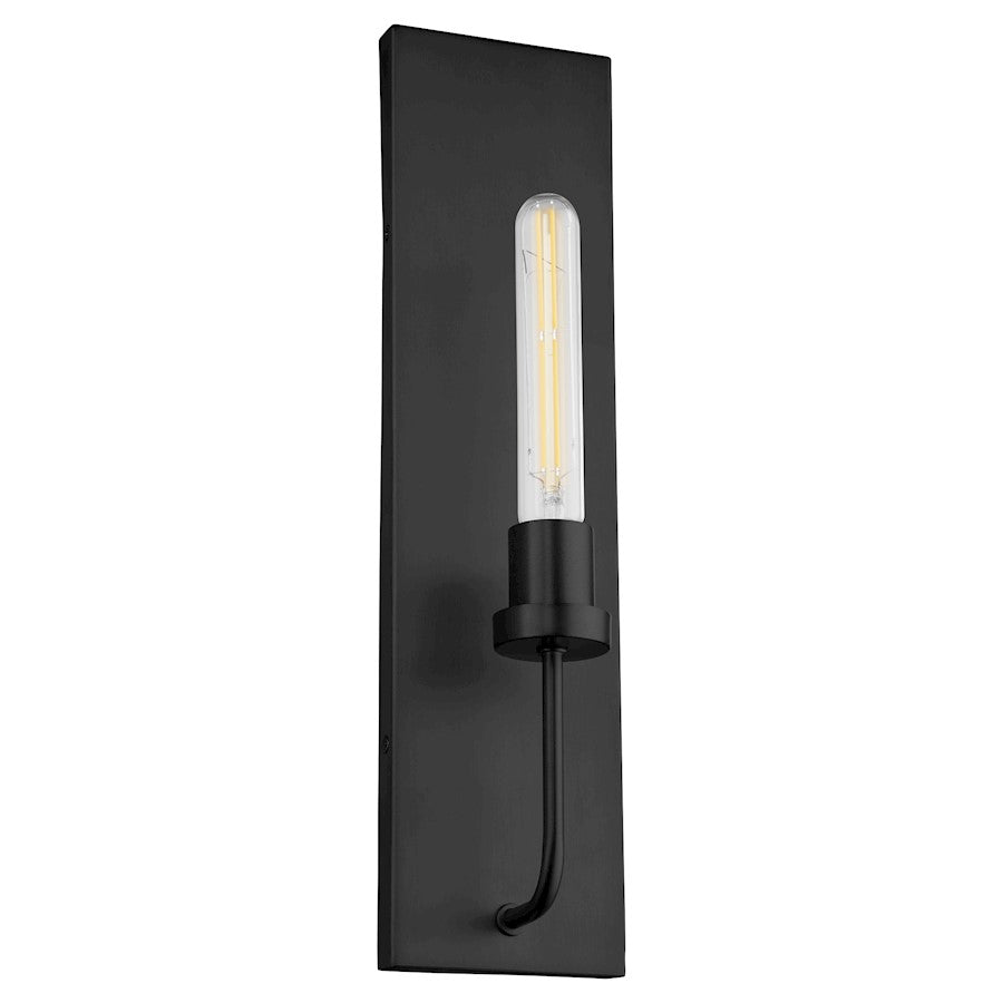 Quorum Sheridan 1 Light Wall Mount, Matte Black 512-1-59