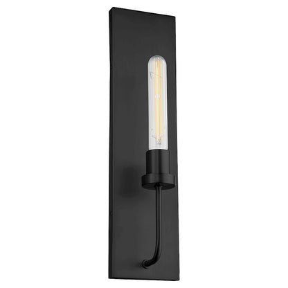 Quorum Sheridan 1 Light Wall Mount, Matte Black 512-1-59