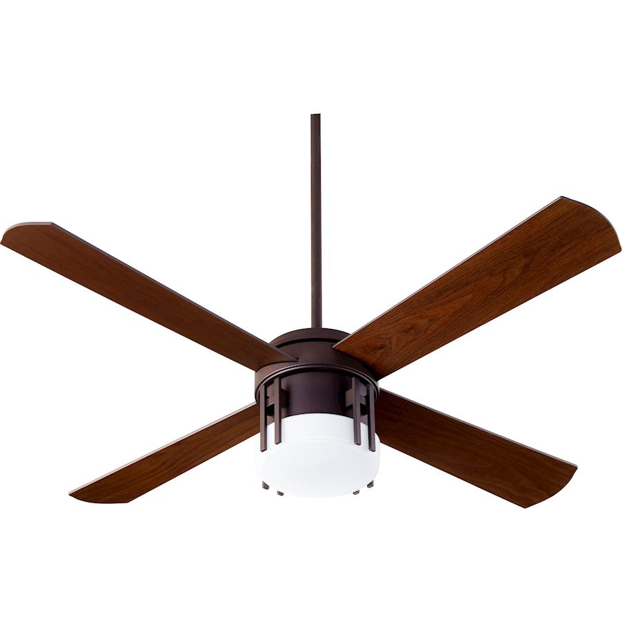 Quorum Mission 3 Light Ceiling Fan, Oiled Bronze