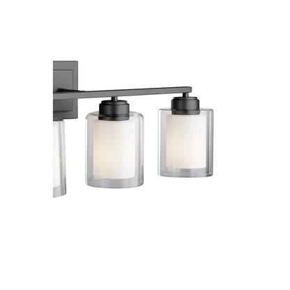 4 Light Bathroom Vanity Light, Clear