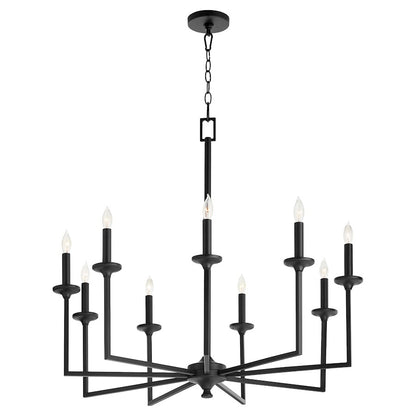 Eldorado Chandelier, Matte Black