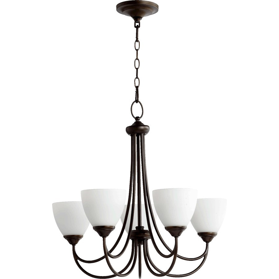 Brooks Chandelier, Oiled Bronze