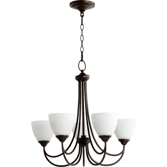 Brooks Chandelier, Oiled Bronze