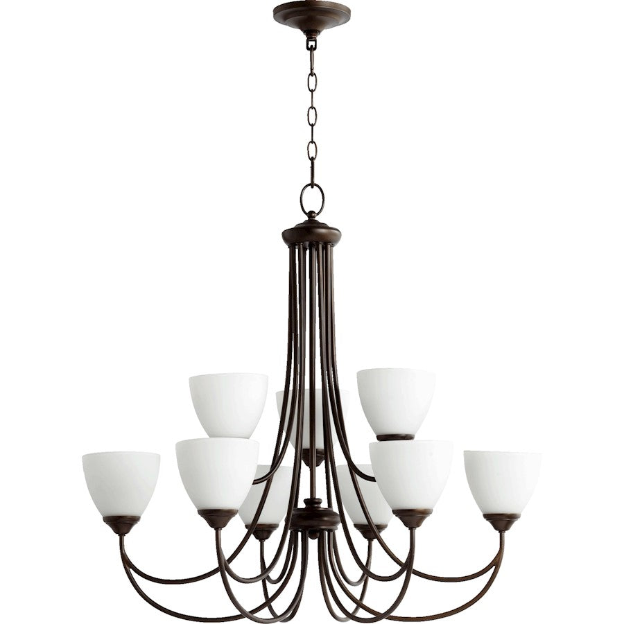 Brooks Chandelier, Oiled Bronze