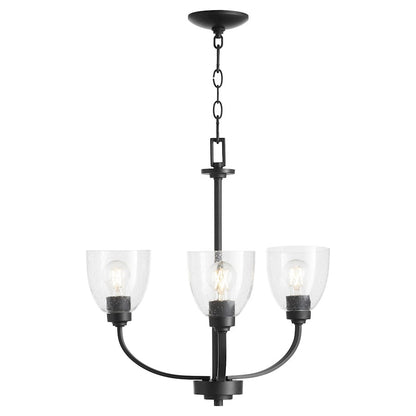 Reyes Chandelier, Textured Black