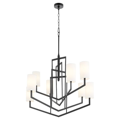 Bolivar Chandelier, Matte Black