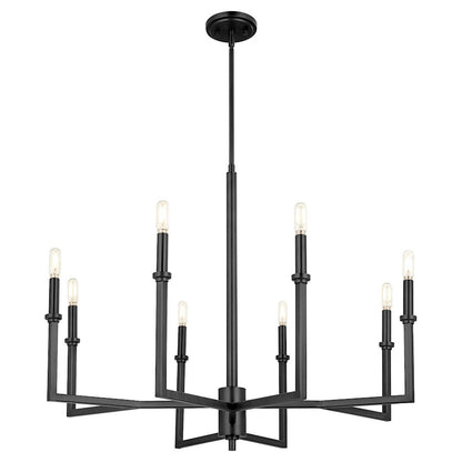 Merrick Chandelier, Matte Black