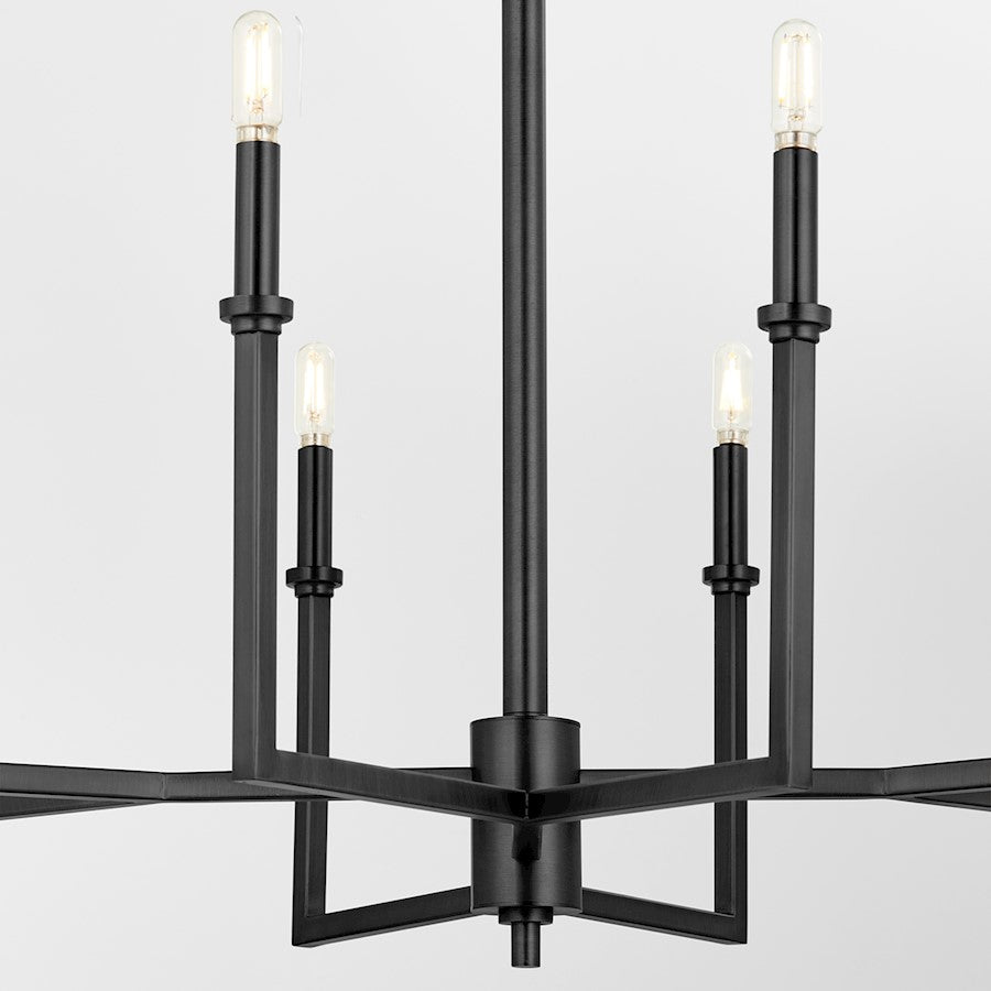 Merrick Chandelier, Matte Black