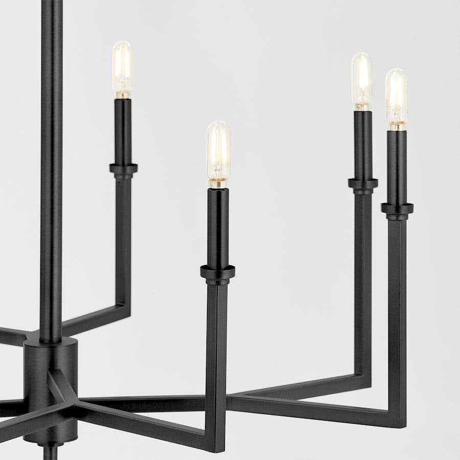 Merrick Chandelier, Matte Black